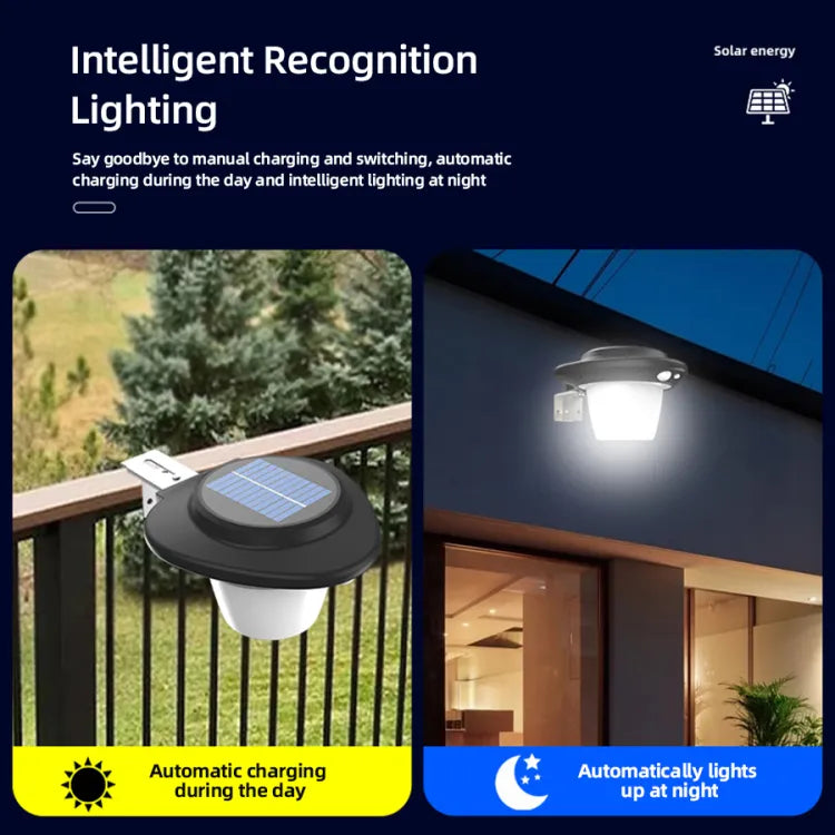 Wall Garden Lamp Lights Outdoor IP65 Waterproof Built In IR Sensor Solar Charge SL-010