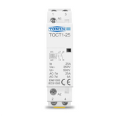 Tomzn TOCT1-25 Contactor 2P 25A 220V Din Rail Ac Modular Contactor