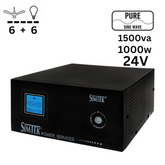 Simtek Pure Sine Wave UPS/Inverter 6 Fans & 6 Lights 1500VA – 1000Watts 24v DC – 1 Year Warranty