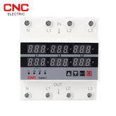 CNC YC9VA-3 & YC7VA 4 Pole 3 Phase Voltage And Current Protector