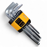 Youtuo 9-Piece Long Arm Hex Key Set – Chrome Vanadium Steel, Heat Treated & Chrome Plated