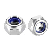 Self-Locking Nuts Stainless Steel Nylon Insert  (NY lock Locknut) 8mm