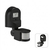 Motion Sensor 12V DC Black – Wired PIR Motion Detector for Automatic Lighting