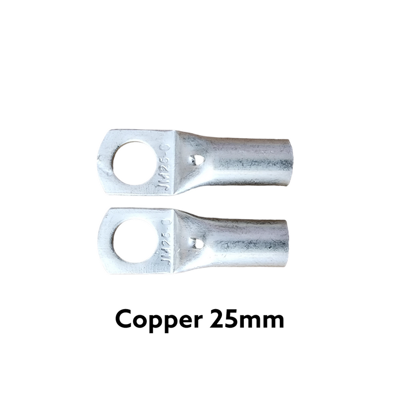 35mm, 25mm cable, 16mm cable Copper lugs with 8mm bolt hole Copper thimbles (1 pair )