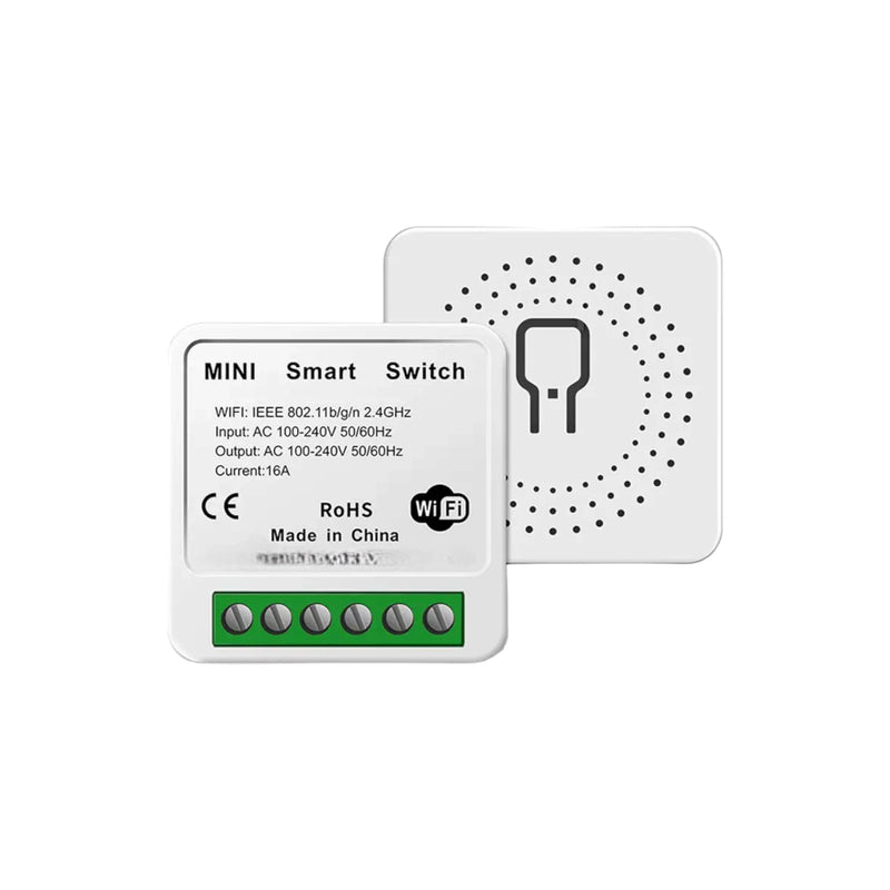 FBT-N-WR 16A  WIFI Mini module switch 2 Way Smart Home Automation relay Module Works with Smart Life App Alexa Google Home