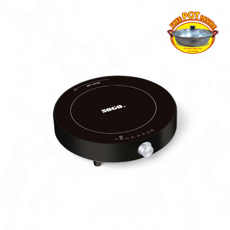 Sogo Induction Cooker JPN-663R 1500Watts with free Cookware