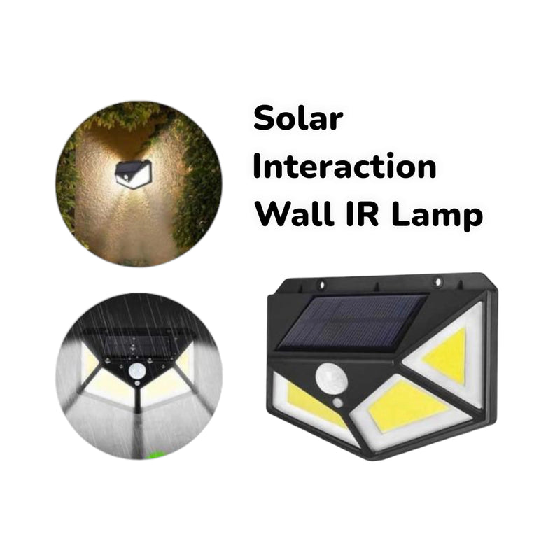 Solar Interaction Wall Lamp Waterproof Solar Charge IR Motion Sensor GB-100