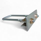 Solar Mid Clamp with U-Bolt – Aluminum Clamp With Galvanized Iron Mounting Bracket for PV Panels