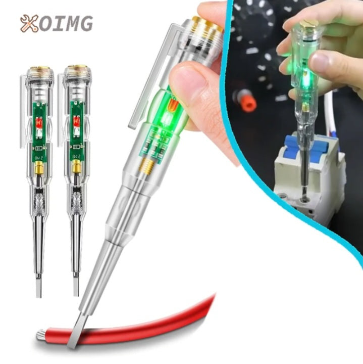 Electrical Pen Tester 220V Portable Tester Screwdriver Probe With Indicator Light (Pack of 2)