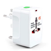 All in One Universal Worldwide Travel Adapter with Lock/Unlock Button