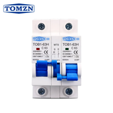 Tomzn 1P+1P MTS AC Dual power Manual transfer switch Circuit breaker MCB 50HZ/60HZ Change Over