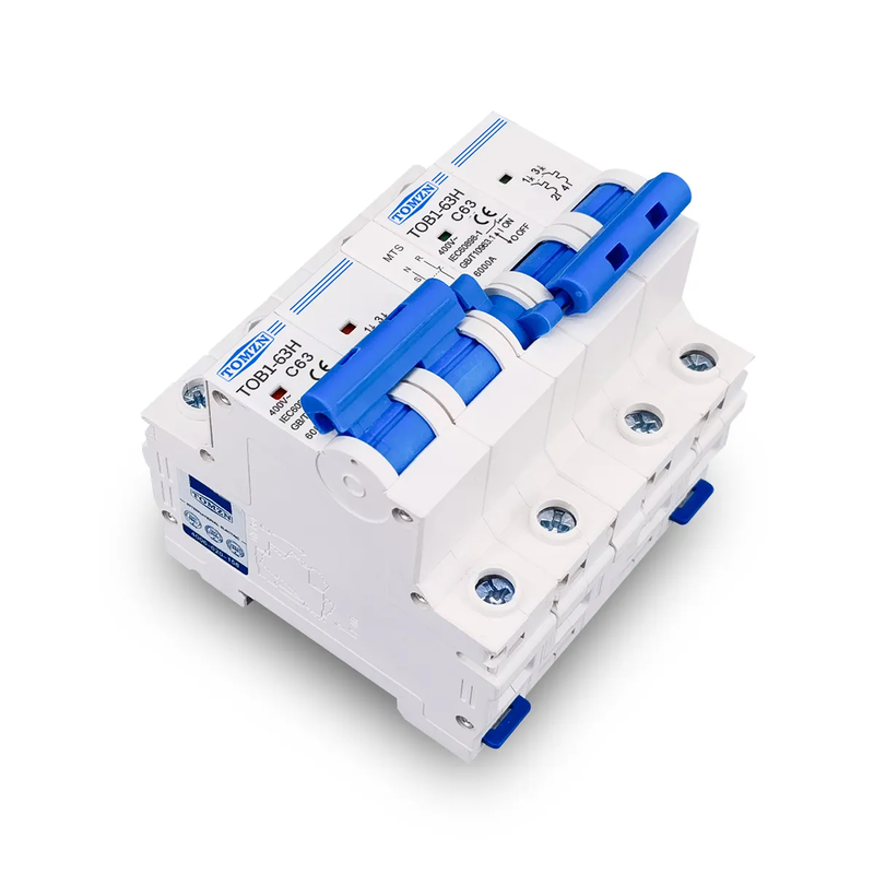 TOMZN AC 2P+2P MTS Dual power Manual transfer switch Circuit breaker MCB 50HZ/60HZ changeover
