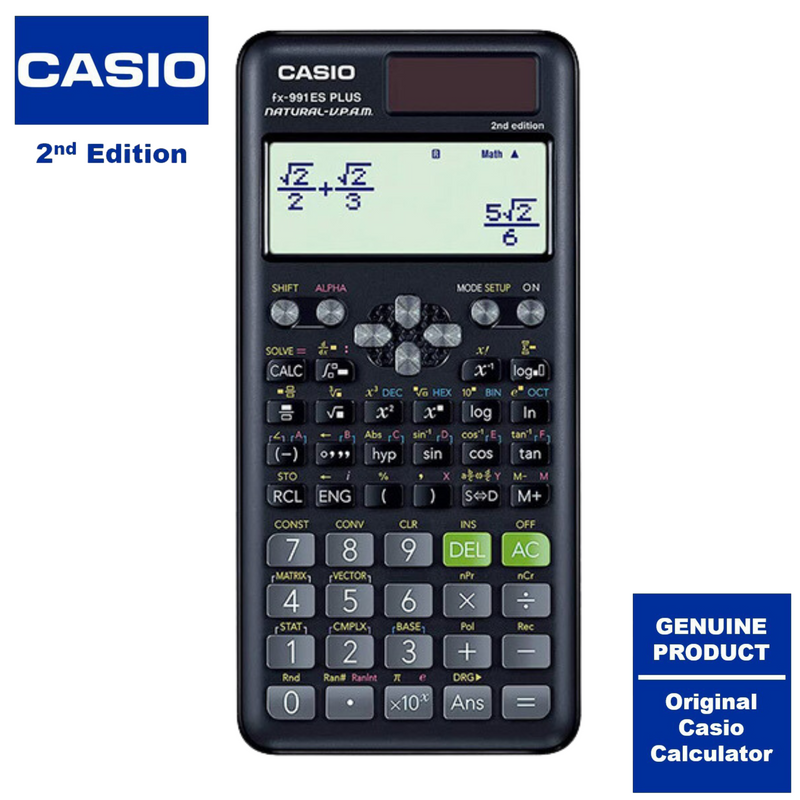 CASIO FX-991ES PLUS 2ND EDITION Calculator Original