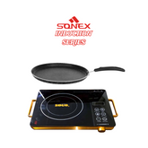 Sogo Electric Stove JPN-666 Infrared Cooker with Sonex Induction Series Galaxy Hot Plate Non stick Inner & Outer Marble coating (50177) 2in1