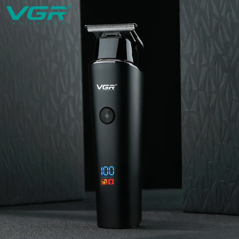 VGR V-937 Professional USB Charging Electric Hair Trimmer Cordless Barber Hair Clipper for Men with LED Display