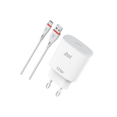itel Charger Lite I 12W Fast Charger | 2.4A USB-A Adapter with Type-C Cable