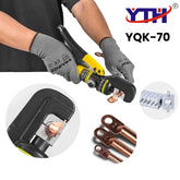 YTH YQK-70 Hydraulic Crimping Tool – 4–70mm² Range | 80kN Force | 8 Hexagonal Dies | Compact Heavy-Duty Crimper