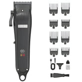 Dingling RF-1971 Professional Hair Clipper – Cordless Rechargeable Barber Trimmer with Stainless Steel Blades