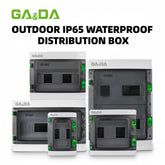 GA&DA Plastic Distribution Box IP65 GDA – Heat and Fire Resistant - Heatproof Waterproof Electrical Enclosure for Safe Power Distribution