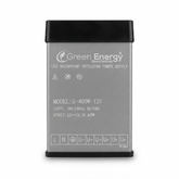 Green Energy S-400W-12V LED Rainproof Switching Power Supply | 12V 33.3A 400W | 180-240V AC Input | IP Rainproof LED Driver