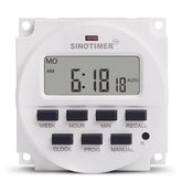 SINOTIMER 220V Weekly 7 Days Digital Programmable Timer Switch Relay Control