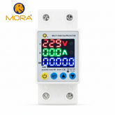 Mora 8in1 Voltage Protector | Over & Under Voltage Protective Device with kWh Meter, Unit(KWh) Lock, Frequency & Power Display