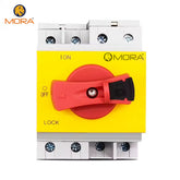 Mora 4P PV DC 1200V 32A Din Rail Solar Rotating Handle Isolator Rotary Switch Disconnector For Solar