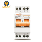 Mora 2P 63A MTS Dual Power Manual Transfer Isolating Switch Interlock Circuit Breaker MORA breaker type Change Over copper