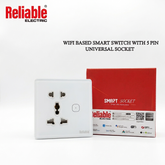 Reliable Electric 5 Pin Universal Smart WiFi Wall Socket US1