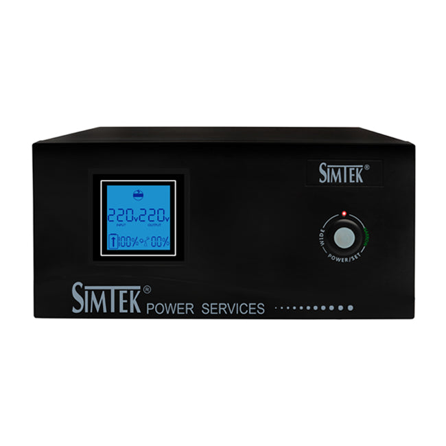 Simtek Pure Sine Wave UPS/Inverter 4 Fans & 4 Lights 1200VA – 640Watts 12v DC – 1 Year Warranty