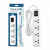 TOMZN VA Protector Power Strip 16A Extension Socket with Voltage Protection