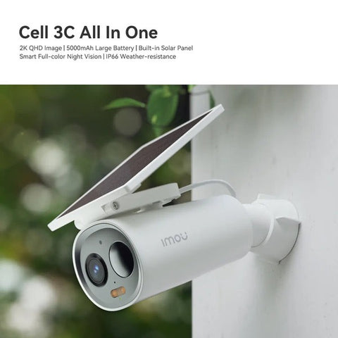 IMOU K9DCP-3T0WE-V2 Cell 3C Wireless Security Camera with Battery & Solar Panel – 5000mAh, USB-C Fast Charging, Color Night Vision