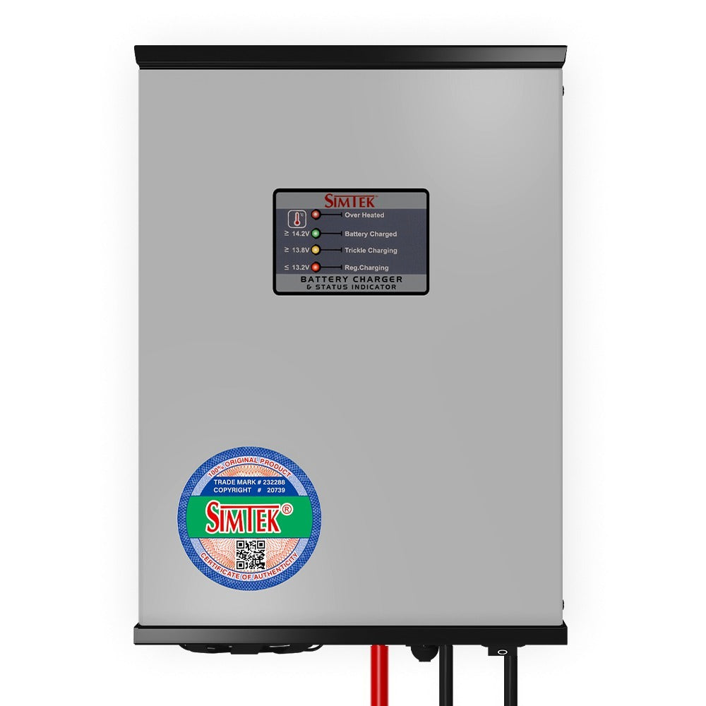 Simtek Smart 3-Stage Heavy Duty Charger Fully Automatic  24V 10A