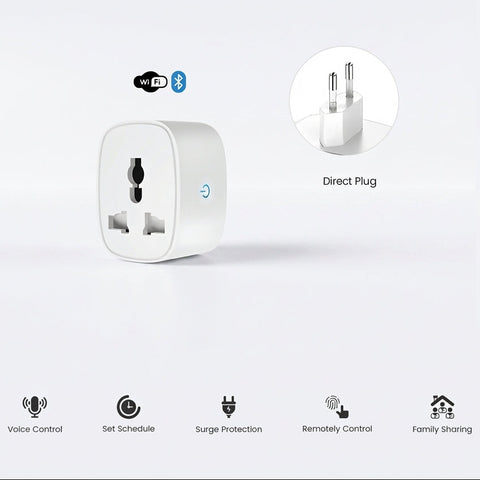 10A Smart WiFi Plug – 220–240V Smart Socket