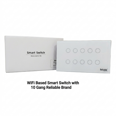 Reliable Electric 10 Gang WiFi Smart Wall Switch | Tuya Smart Life | iOS & Android