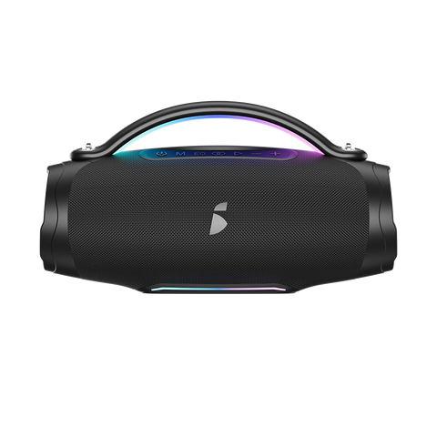 itel IBS-80 Portable Bluetooth Speaker – 120W Max Power, Dual Speakers, RGB Rhythm Lights, 8000mAh Battery, IPX4