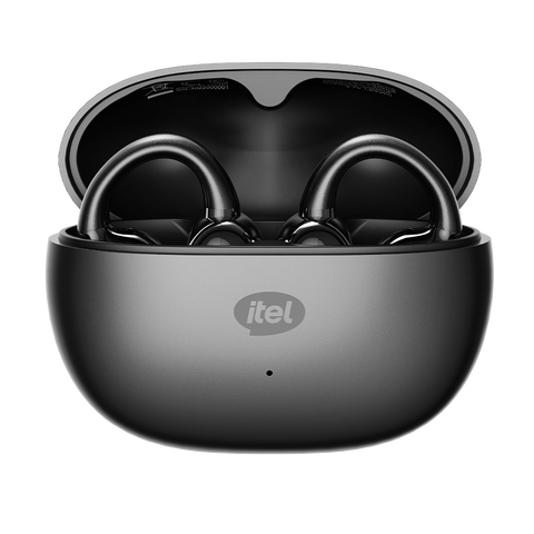 itel Buds Fit5 Open-Ear Wireless Earbuds – Bluetooth 5.4, 32H Playtime, AI Noise Cancellation, IPX4
