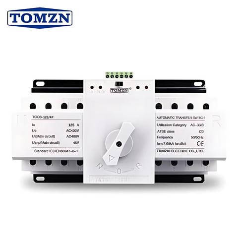 TOMZN 4P 63A & 125A- MCB type Dual Power Automatic transfer switch ATS