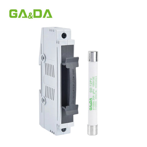 GA&DA GDPV-50D DC 1500V 32A Fuse & Holder – Durable Solar PV Fuse Holder for High-Voltage Protection