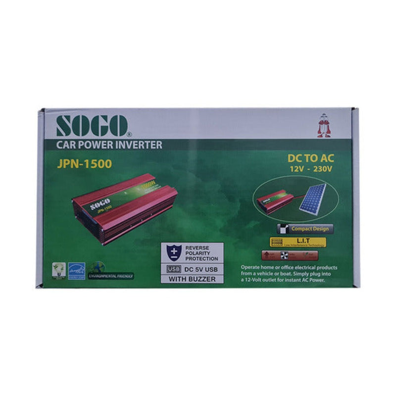 SOGO JPN-1500 1500W Inverter DC 12V to AC 220V