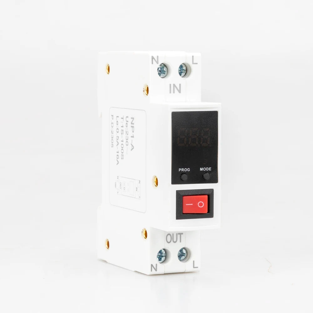 SETCO SP1-A 16A 220V Din Rail Adjustable Voltage Relay | Over Current Protection