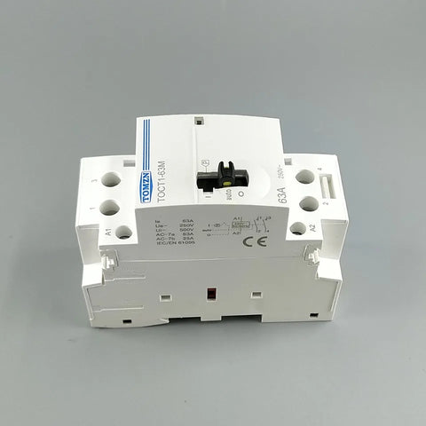 Tomzn TOCT1-63M 2P 63A 2NO 220V Din rail AC Modular contactor Tomzn Contactor