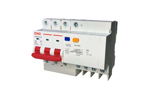 CNC RCBO YCB6HLE-32 3P+N RCCB Circuit Breaker