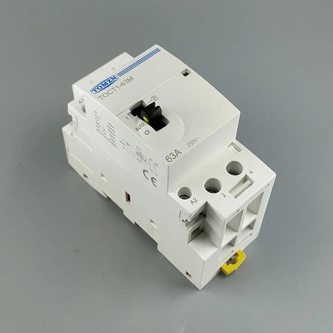 Tomzn TOCT1-63M 2P 63A 2NO 220V Din rail AC Modular contactor Tomzn Contactor