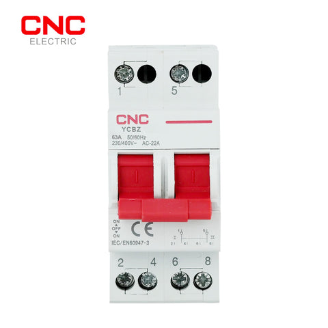 CNC YCBZ-63 2P 63A MTS Dual Power Manual Transfer Isolating