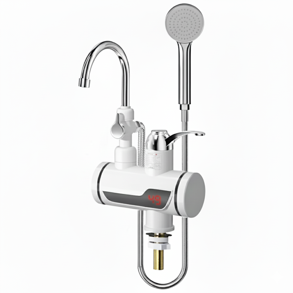 Electric Instant Water Heating Tap with LED Temperature Display Hot Water Faucet