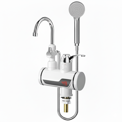Electric Instant Water Heating Tap with LED Temperature Display Hot Water Faucet