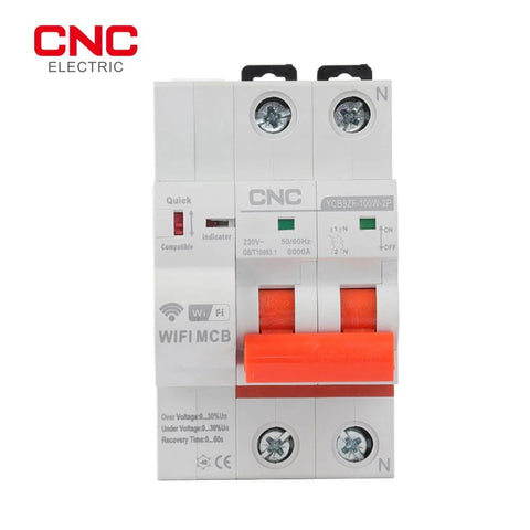 CNC YCB9ZF-100W 2P 100A WiFi Smart Circuit Breaker