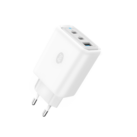 itel ChargerPulse ICW-652E | 65W Triple-Port GaN Fast Charger with PD & QC Support