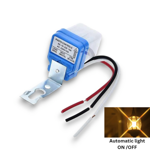 Street Light Switch, Photo Cell Sun Switch Automatic ON/OFF light ...